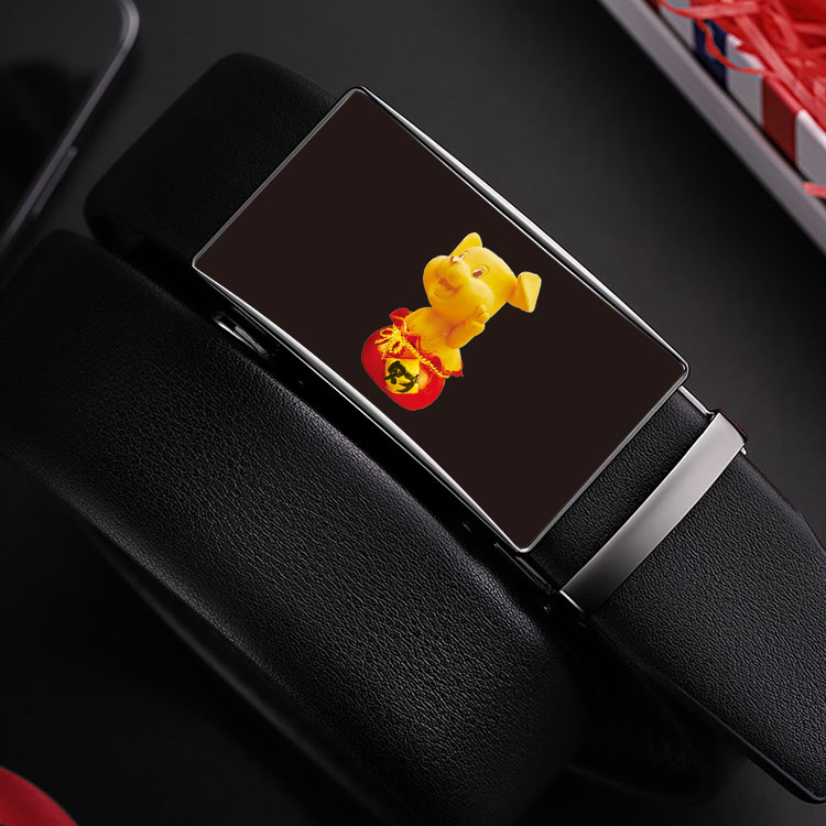 上譽專業(yè)生產3D光柵男士十二生肖皮帶